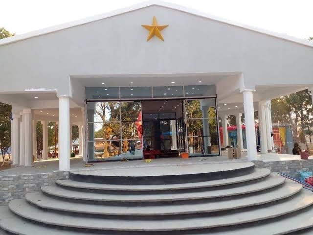 The memorial building honouring Patrice Lumumba