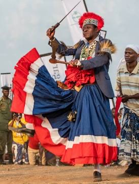 Tshokwe traditional dance performance